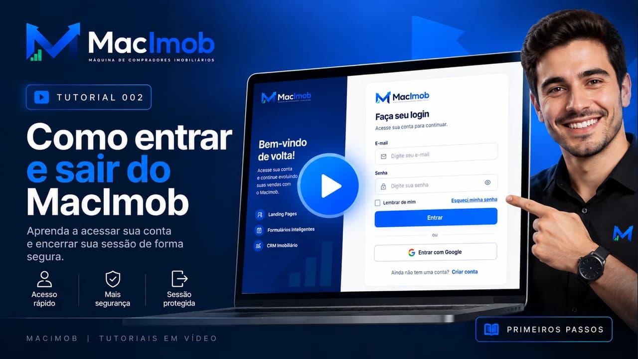 Tutorial 002 — Como entrar e sair do MacImob